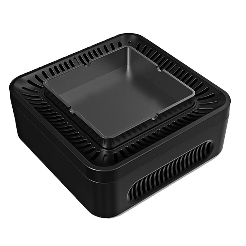 

USB Rechargeable Ashtray Portable Smokeless Ashtray Secondhand Smoke Air Filter Purifier Home Office Car Holder