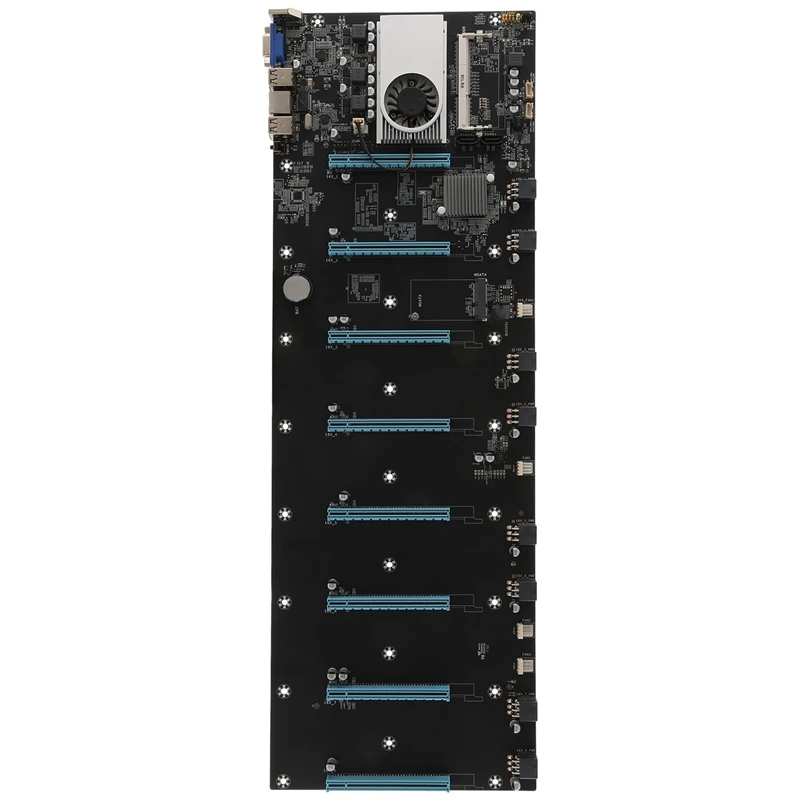 

BTC-S37 Miner Motherboard CPU Set 8 Video Card Slot DDR3 Memory Integrated VGA Interface Low Power Consumption