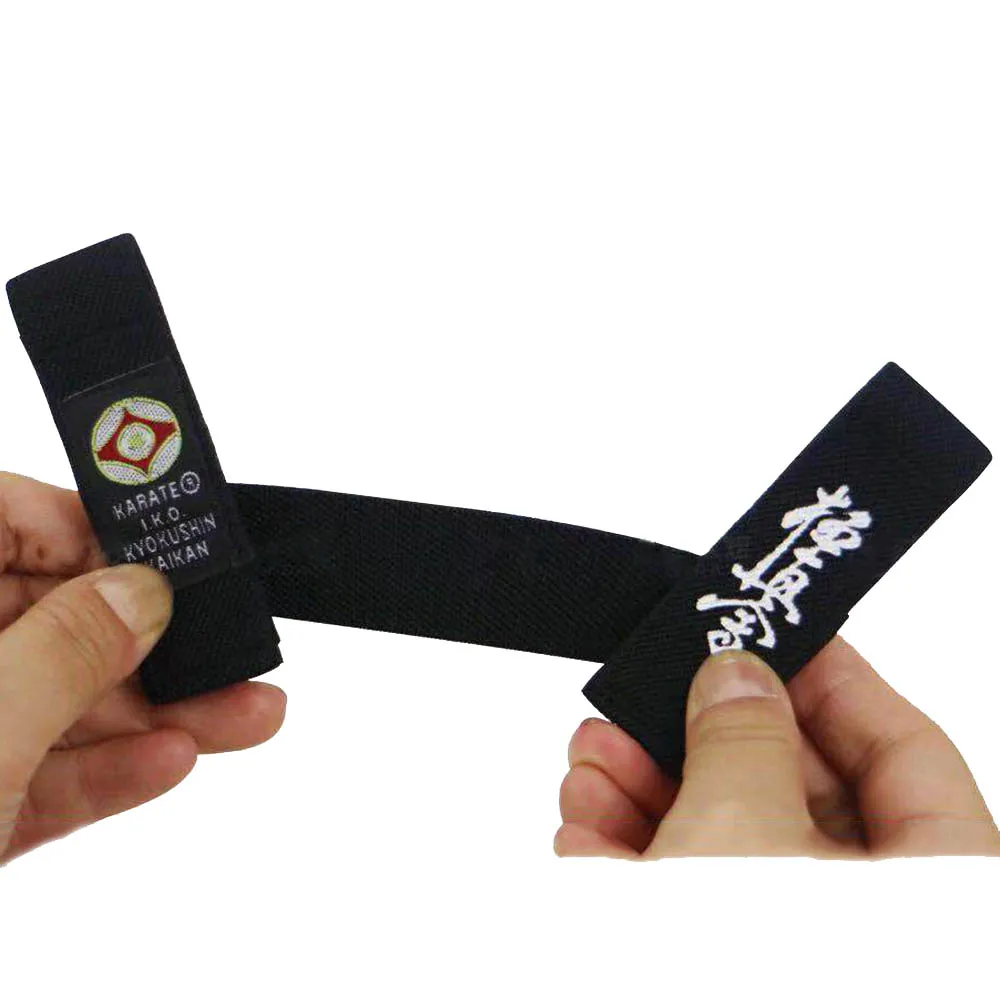 

2022 New IKO Kyokushin Karate Belt Fixed retainer Black Belt Fixer High Quality WKO Shinkyokushin Karate Belt Fixer 보유자와 가라테