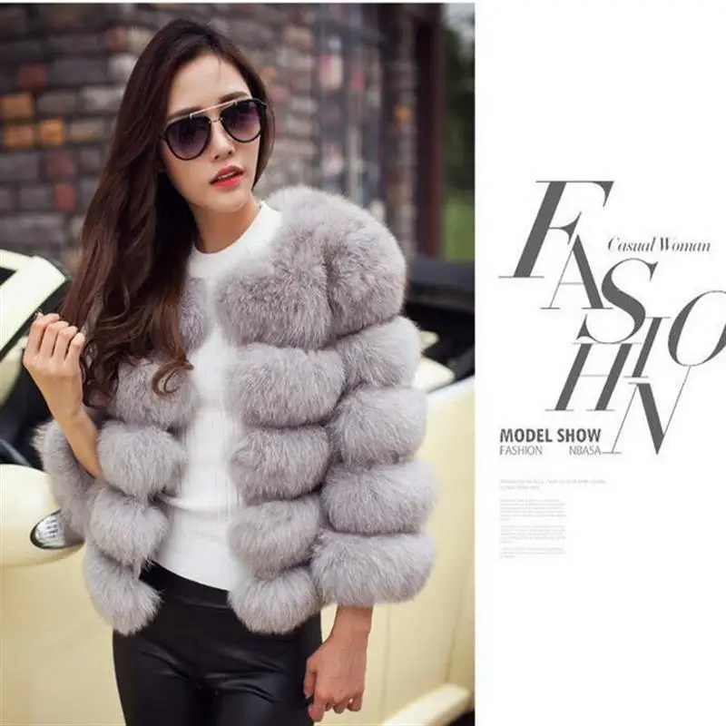 Mink Coats Women Autumn Winter Top Fashion Pink FAUX Fur Coat Elegant Thick Y1370