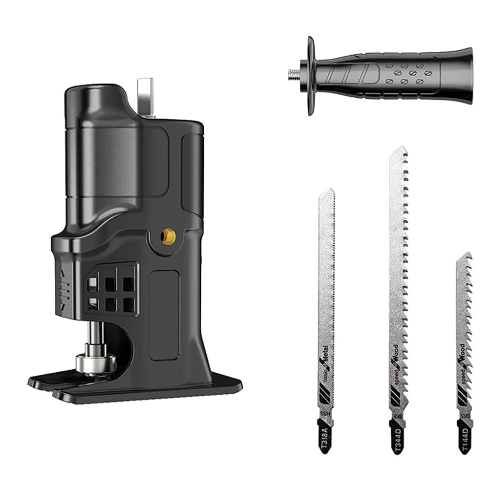 

Conversion Head of Screwdriver Electric Drill to Electric Saw Reciprocating Saw Household Multifunctional Wood Tools B