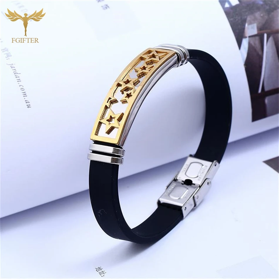 Браслет из нержавеющей стали с пряжкой