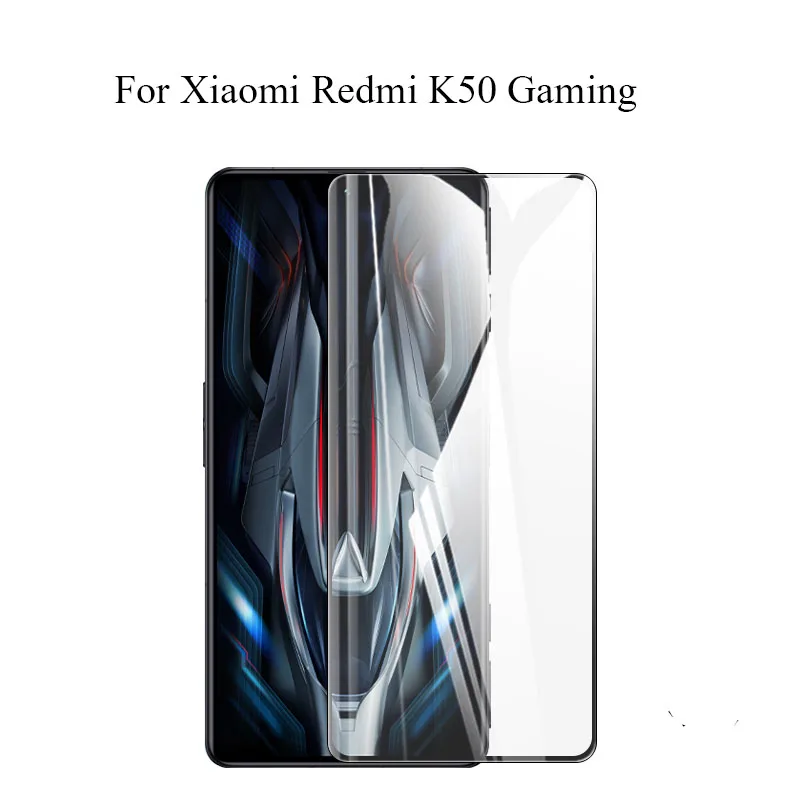 

Screen Protector For Xiaomi Redmi K50 Gaming AMG F1 Tempered Glass For Redmi K50G AMG F1 Full Cover Protective Glass Black Edge