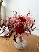 eternal flower bouquet multiple color the sky rose small reed holiday home decoration crafts