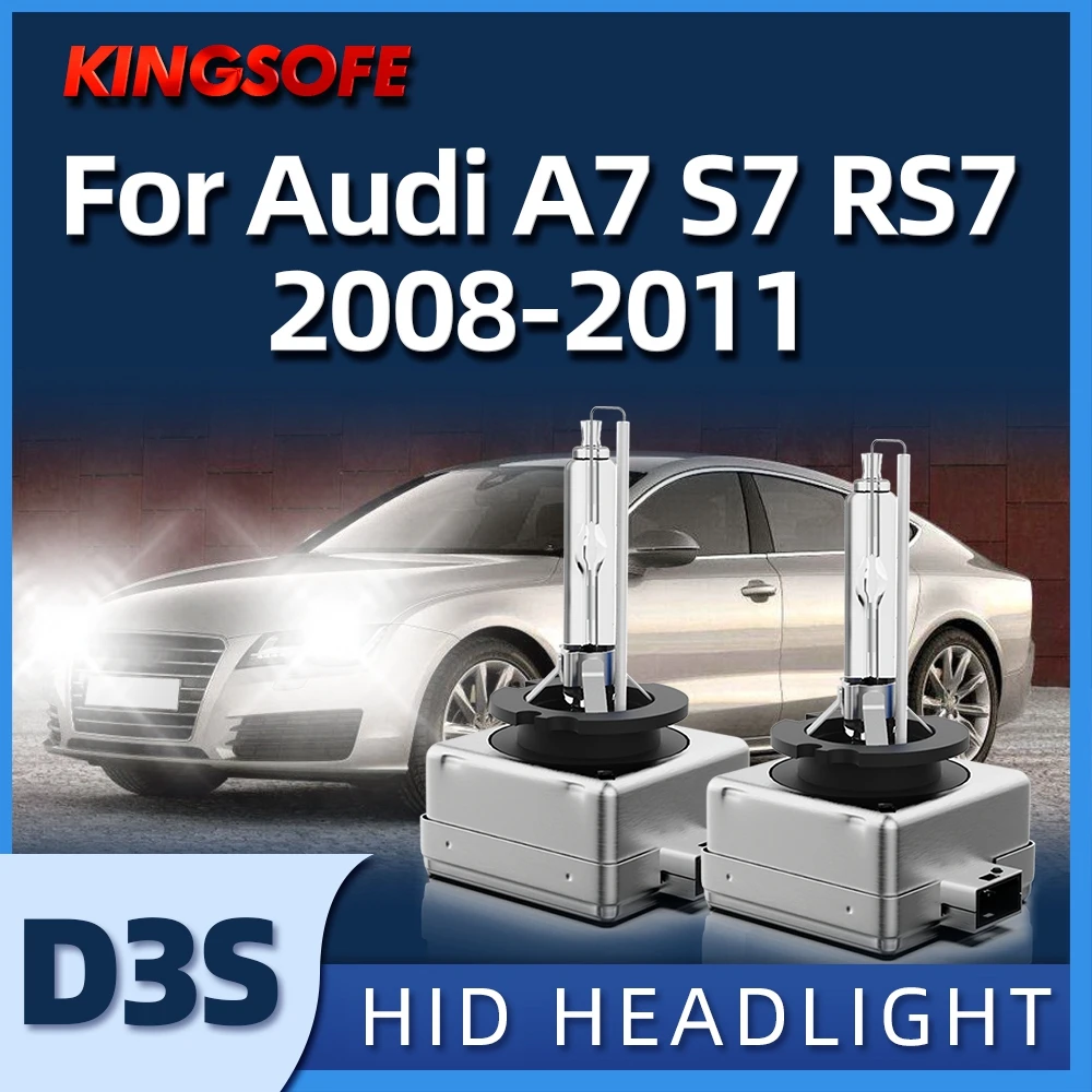 

KINGSOFE 35W HID Xenon Lamp 6000K D3S Car Headlight Bulbs Fit For Audi A7 S7 RS7 2008 2009 2010 2011