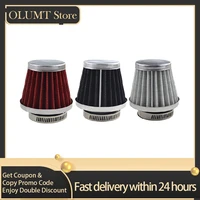 1pc3pcs motorcycle accessories air filter cleaner 42mm red black sliver mushroom head air filter system filters intake cleaner