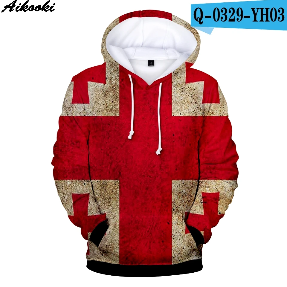 Толстовки с 3D принтом худи национальным флагом Канады модные мужские и женские