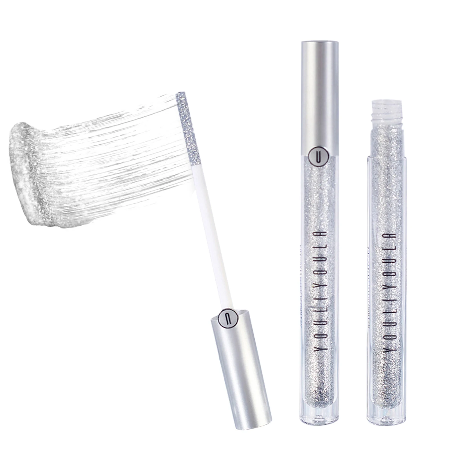 

Тушь для ресниц с блестками, густая водостойкая, стойкая 24 часа, без размазывания, с яркими бриллиантами, для макияжа глаз