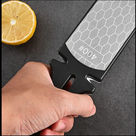 5 в 1 двухсторонняя точилка для кухонных ножей, алмазный точильный камень с нескользящей ручкой, многофункциональный кухонный инструмент для дома