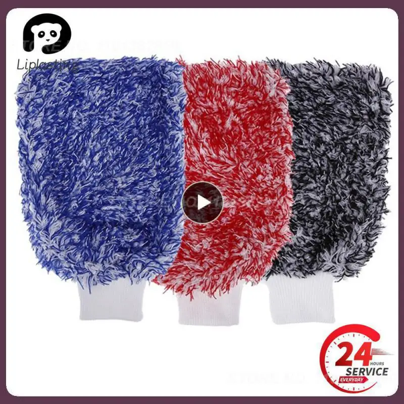

1~10PCS Auto Wash Soft Absorbancy Glove High Density Ultra Soft Microfiber Auto Detailing Sponge Plush Glove Car Cleaning Towel