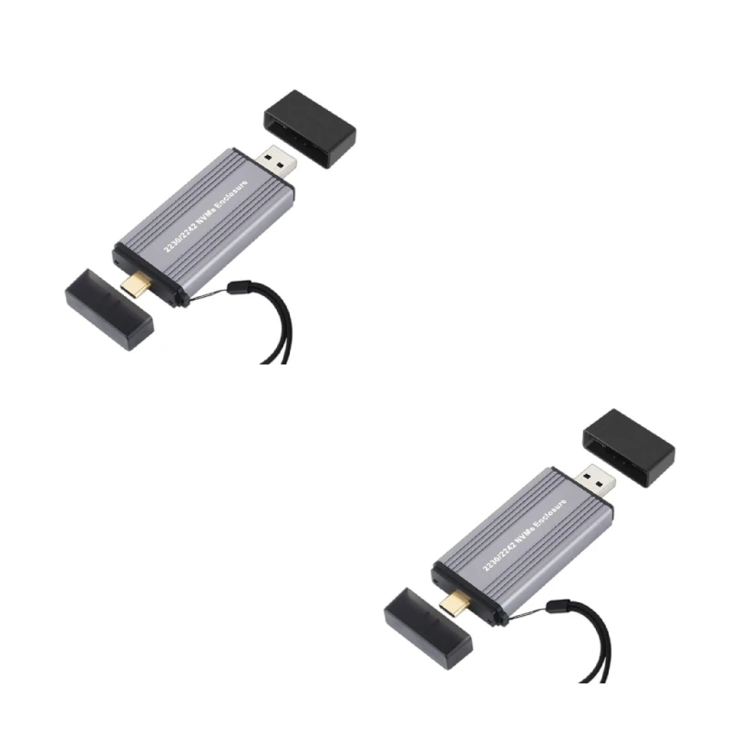 USB3.1 10 Гбит/с M.2 2230 2242 Корпус жесткого диска PCIE NVMe для SSD-накопителей TypeC 22x30/22x42 N2UB