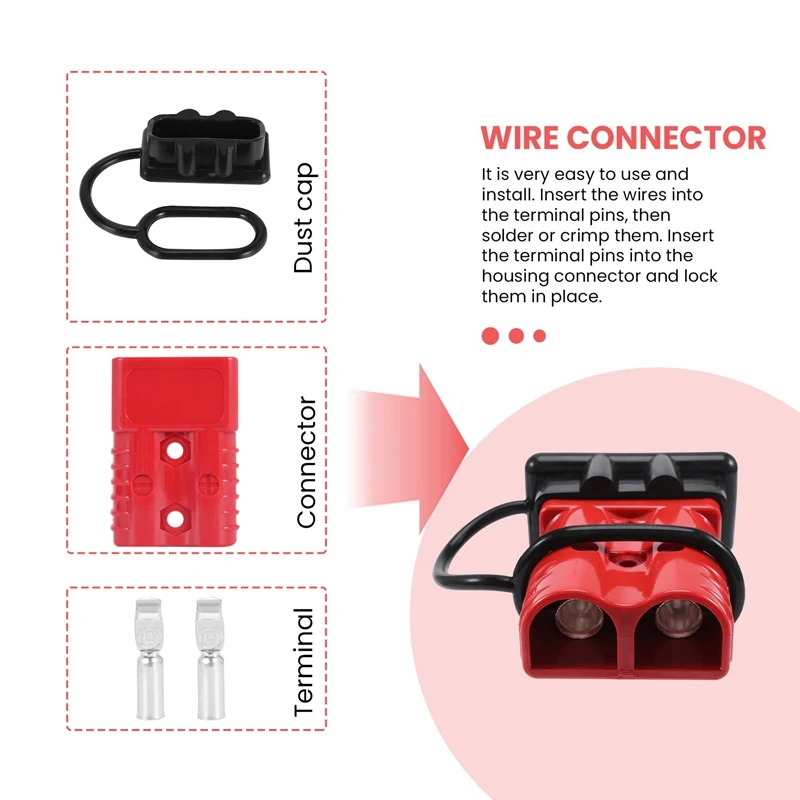 4 шт. 2-4 AWG 175A разъем питания аккумулятора 12-36 в кабель быстроразъемный комплект