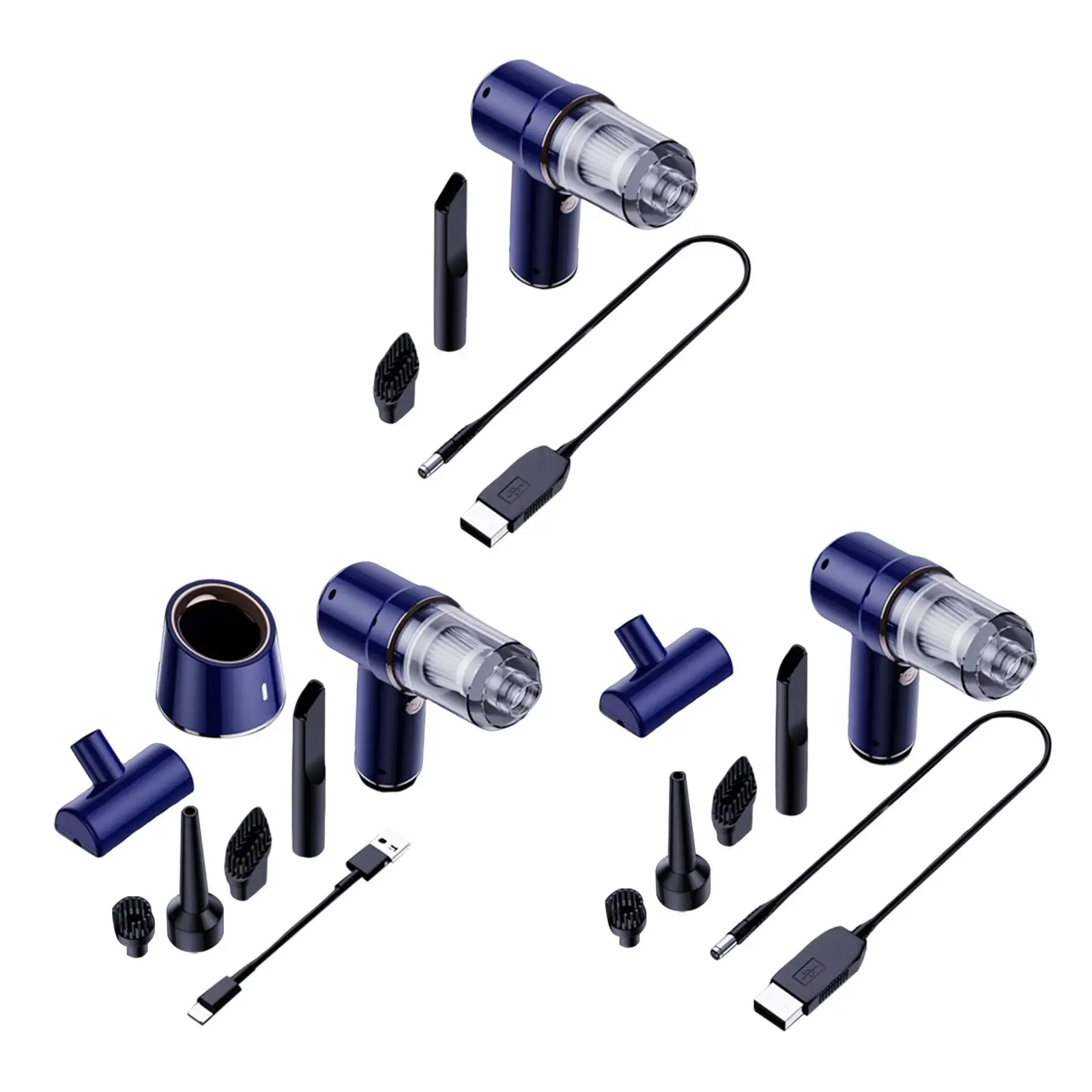 

Portable Cordless Car Vacuum Cleaner 120W High Power Interior Detailing Handheld