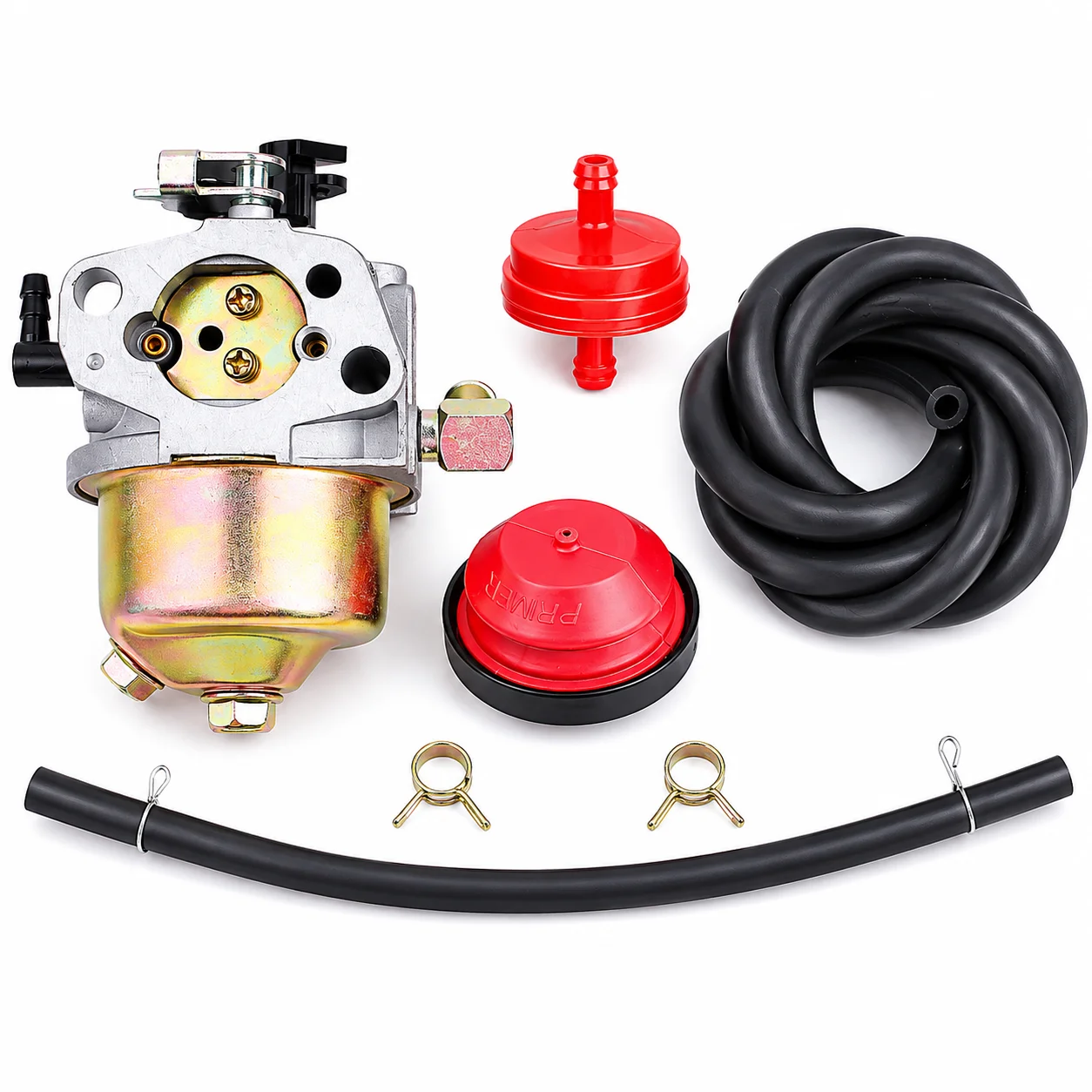 Фото Комплект карбюратора с топливной трубкой и фильтром для MTD Cub Cadet Troy-Bilt 951-10368 951-10638A 951-14026A 751-10638 951-14027A №1