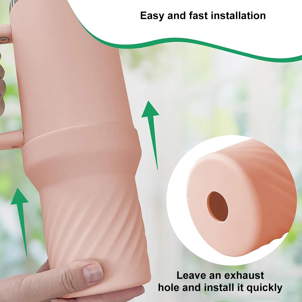 Силиконовый чехол для чашки с водой противоскользящий рукав бутылки удобный