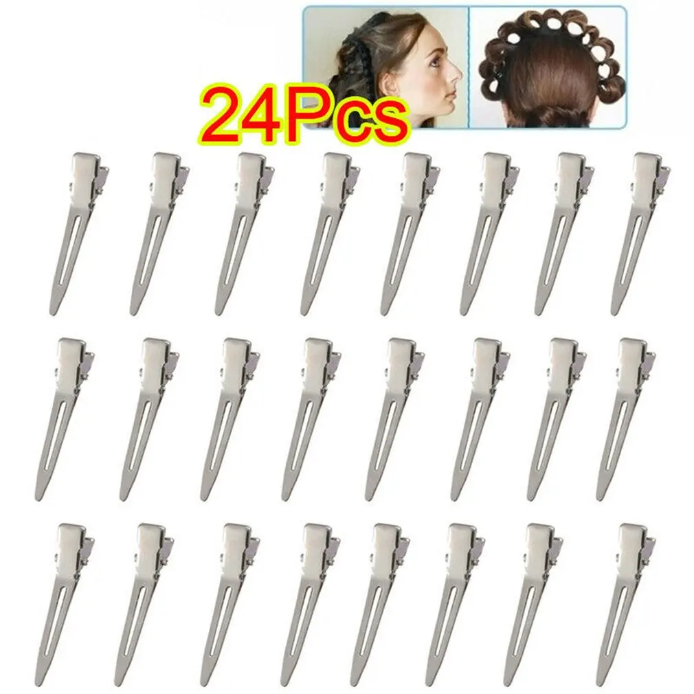 

Металлическая шпилька для волос с одной вилкой, кудрявый Стайлинг, прическа, клипса для утконоса, челка, клипса для позиционирования утконо...