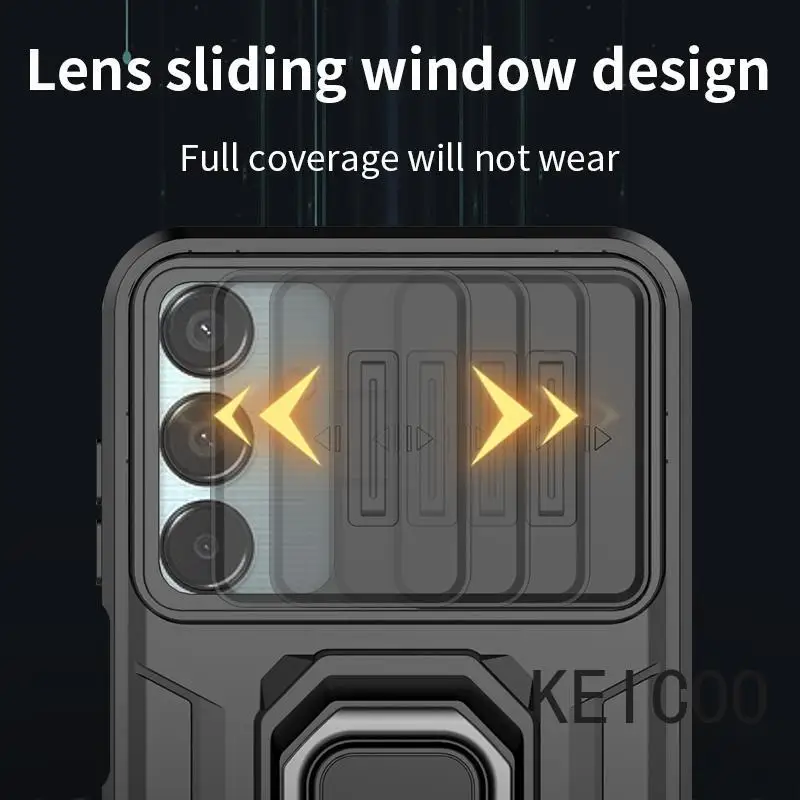 Чехол для Samsung Galaxy M15 5G с магнитным кольцом бронированный чехол телефона M 15 SM-M156B/DS