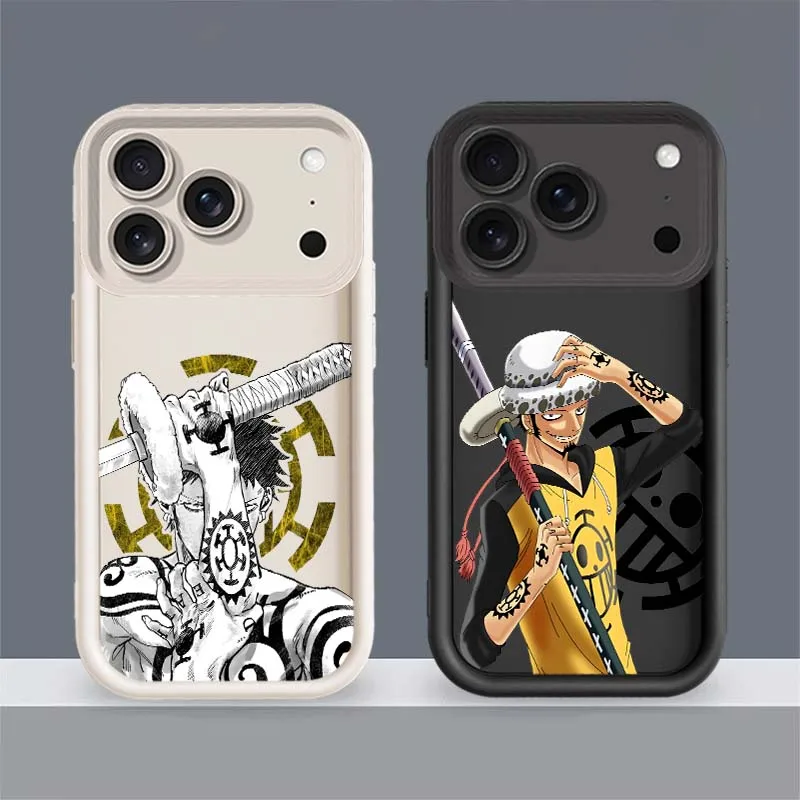 Фото O-One Piece Water Law Cartoon для Apple iPhone 17, 16, 15, 14, 13, 12, 11 Air Pro Max Plus, чехол для телефона с лестницей для глаз №1