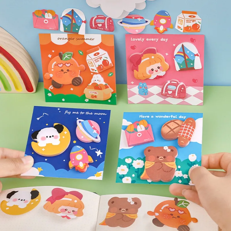 Рисунок 6 - 60 листов, Стикеры для заметок с мультяшным медведем