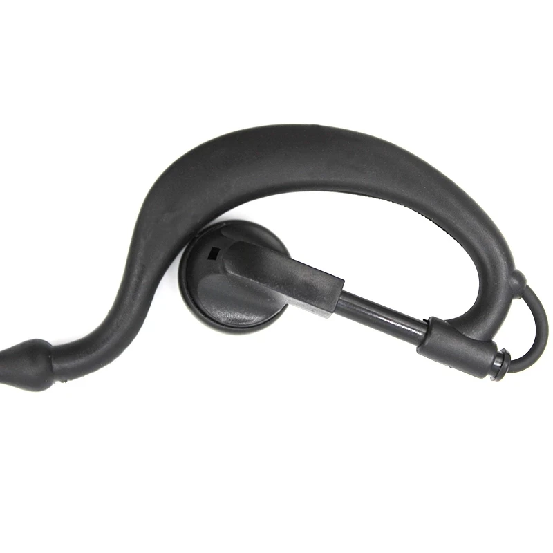 BF-888S UV-5R H-777G Walkie Talkie Earpiece 2 Pin Covert Two Way Radio Headset with PTT Red Mic Head for Baofeng Kenwood