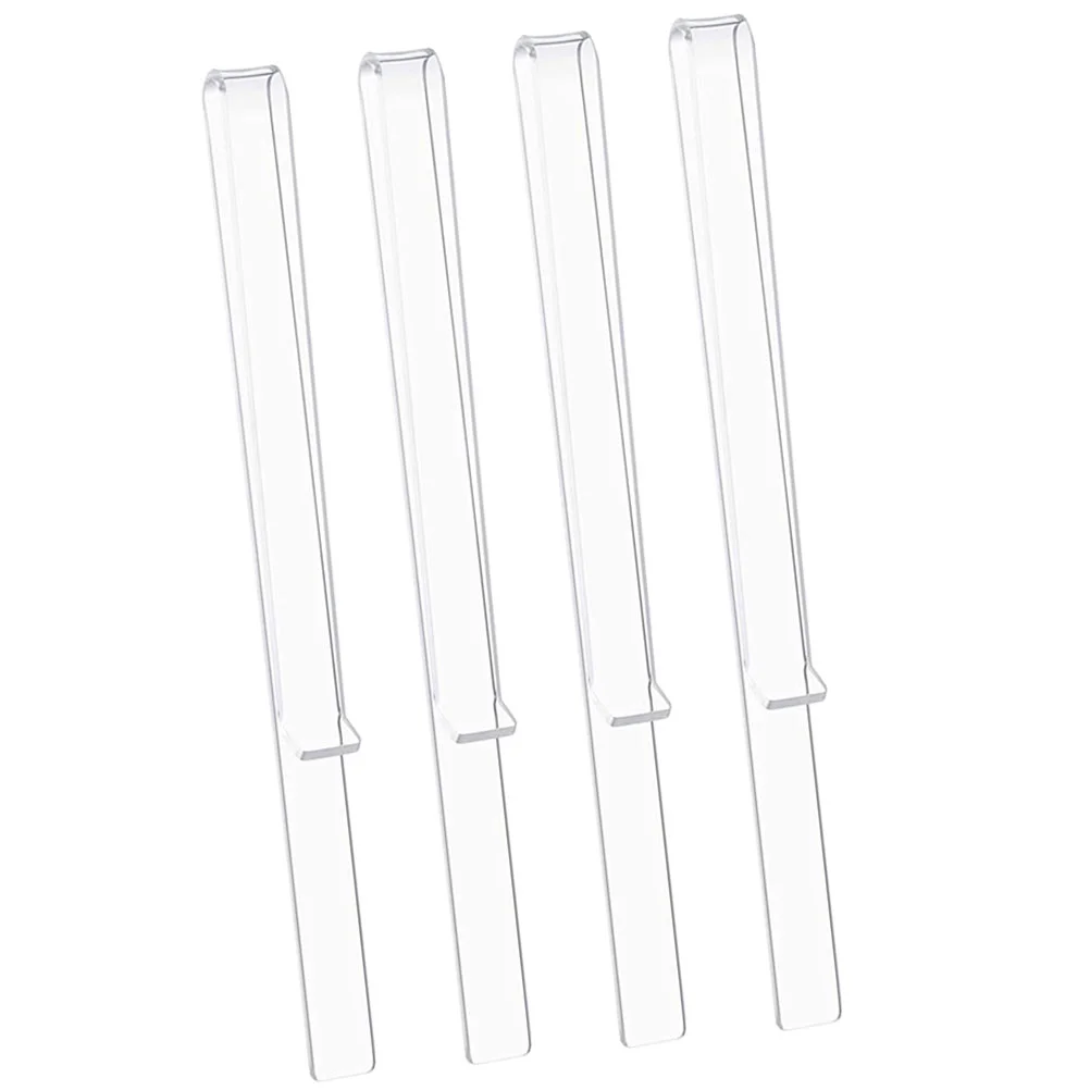 

2 Pairs Page Holder Music Stand Clip Acrylic Book Clips Clear Sheet Folder Wind