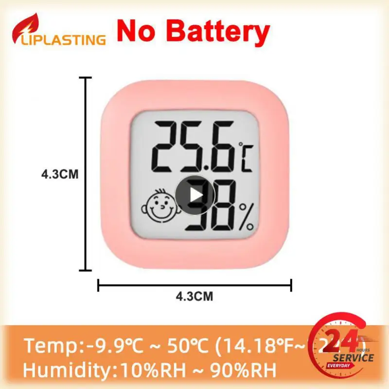 

Room Thermometer Mini Upgrade Smiley Lcd Digital Electronic Temperature And Humidity Meter Lcd Digital Thermohygrometer Digital
