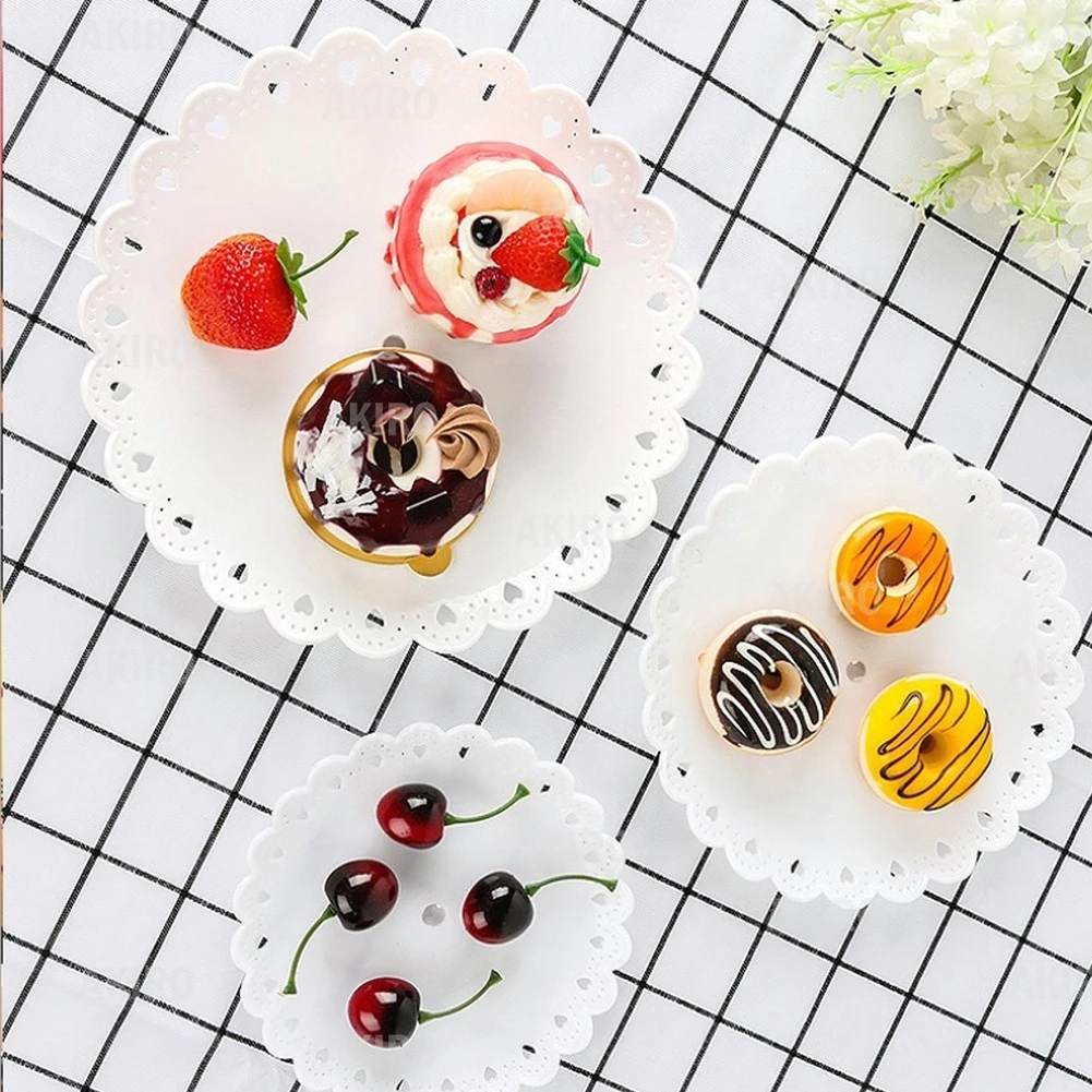 

Elegant ABS Plastic Cake Stand - Ideal for Displaying Cakes Fruits and Desserts at Birthdays Weddings and Parties!
