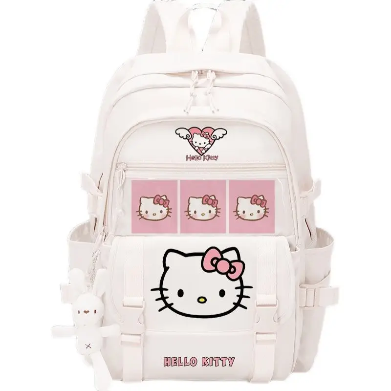 

13 Inches Kawaii Sanrioes Hello Kittys Schoolbag Cartoon Cute Satchel Student Backpack Travel Climb Shoulder Bag Birthday Gift