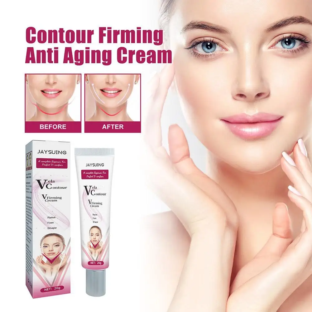 

V-Shape Face Slimming Cream Remove Masseter Muscle Double Chin Firming Lifting Face Fat Burning Anti-aging Skin Care Product 20g
