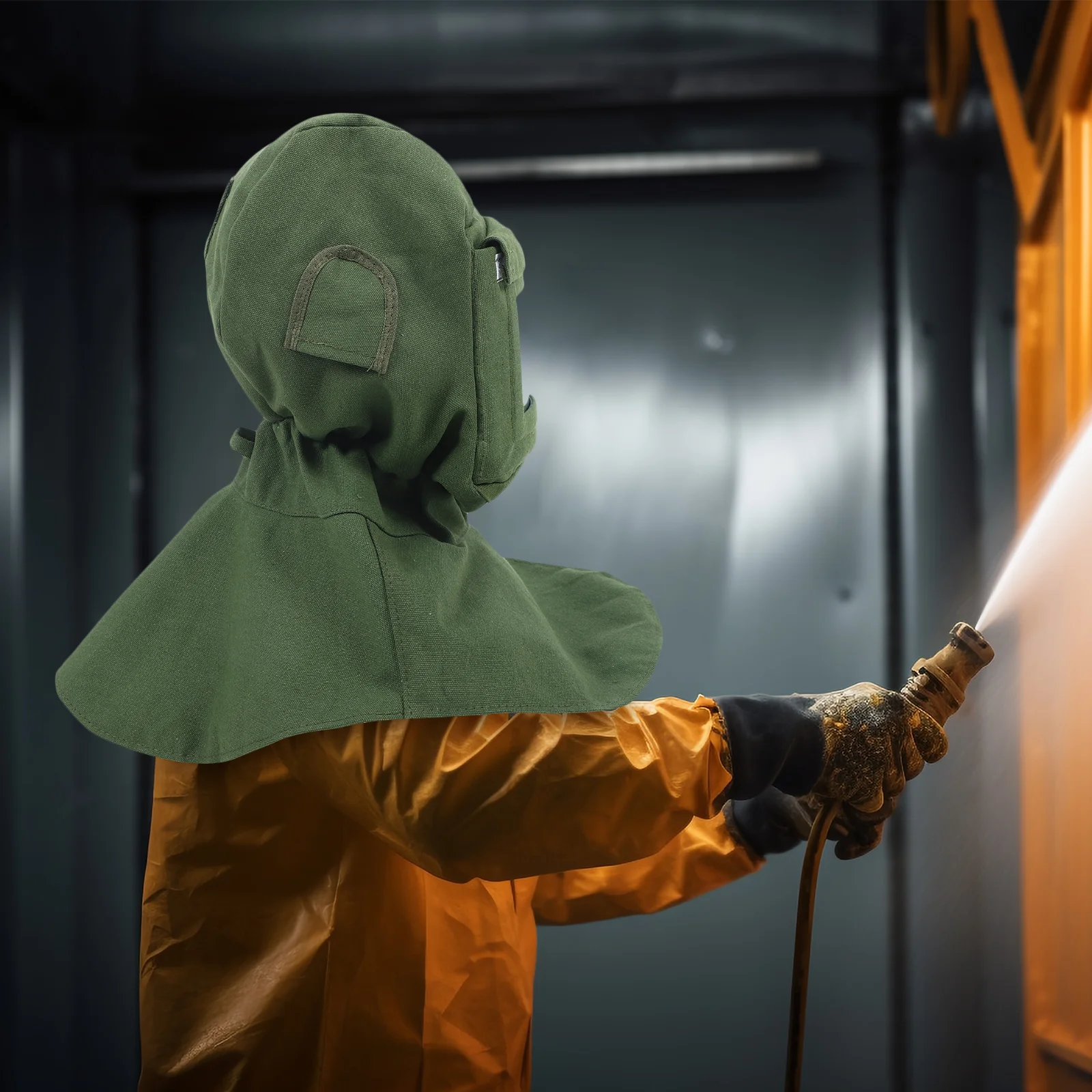 Пескоструйная шаль с аэрозольной краской для пескоструйной обработки маски