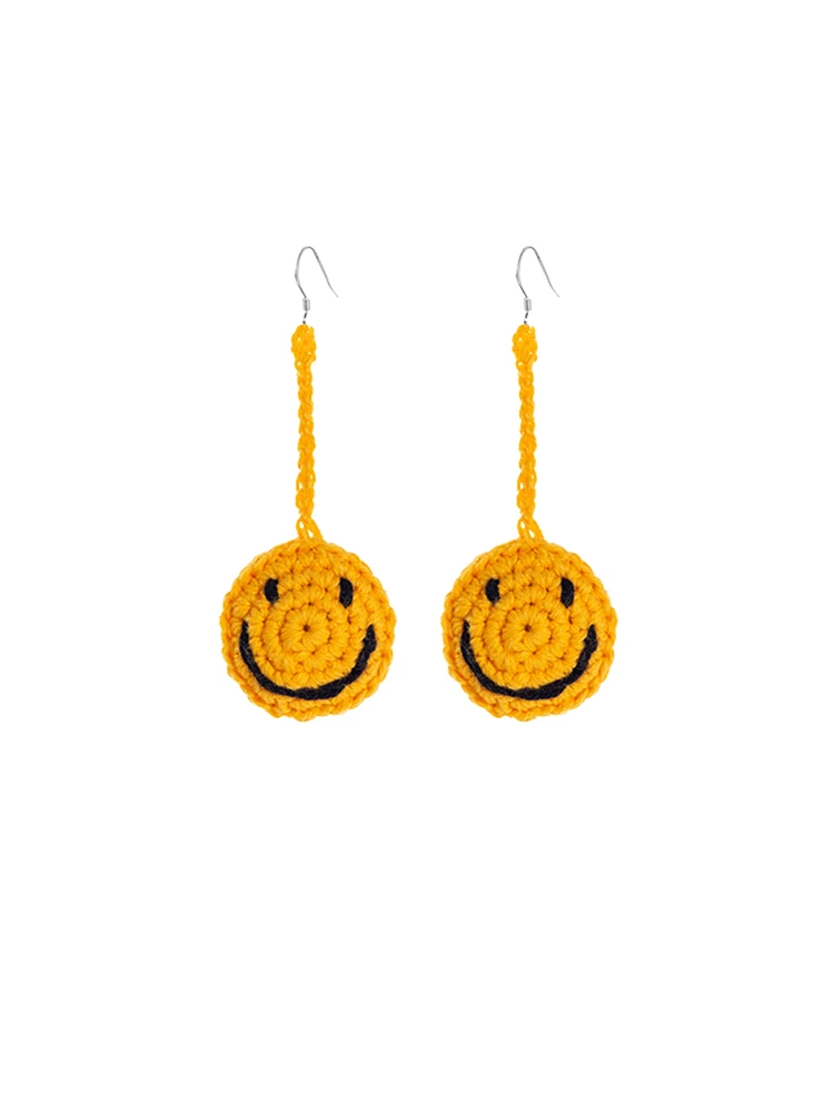 

YY SUNFLOWER Earrings Smiley Yellow Earrings Advanced Sweet