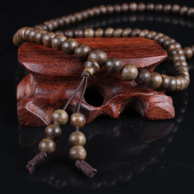 Прямая поставка с завода Kalimantan браслет из бусин Будды агарового дерева высоким