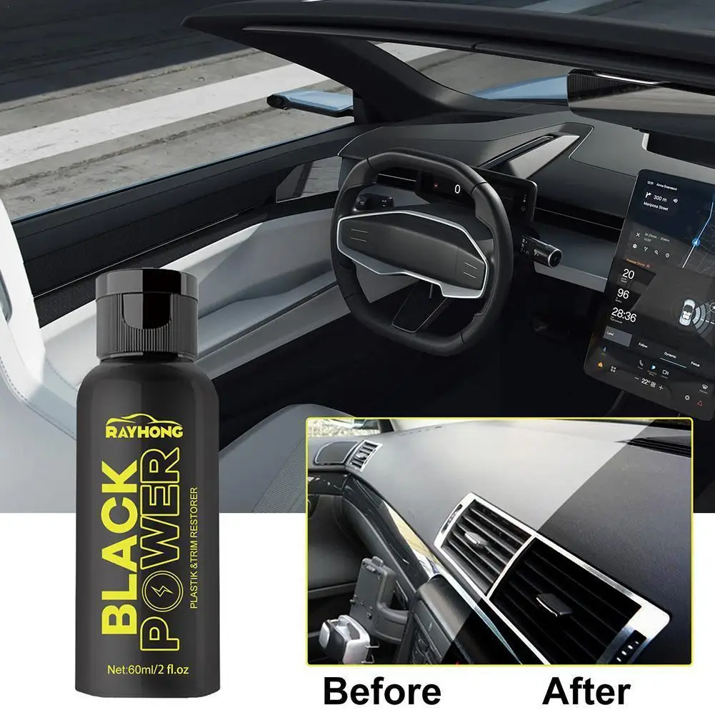 

Plastic Restorer Agent Car Plastic Restore Coating Coating Interior Renovator Cleaning Agent Polishing Cleaning Repair Tool X4Z6