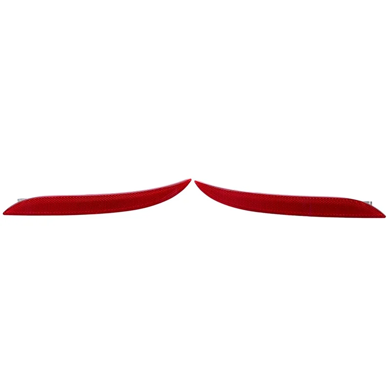 

Светоотражающие полосы для BMW 5 серии E60 2008 2009 2010, отражатель заднего бампера автомобиля, красная линза, предупреждающая полоса 63147183913 63147183914