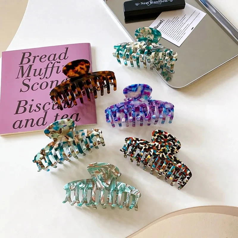 Ful Grab Clip Retro Acetic Acid Board Shark Clip Hair Accessories