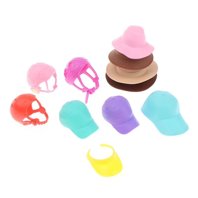 

2 шт. кукольная шапка, бейсболка для Барби 1/6, Ковбойская шапка, разные стили, модный подарок, детская искусственная игрушка