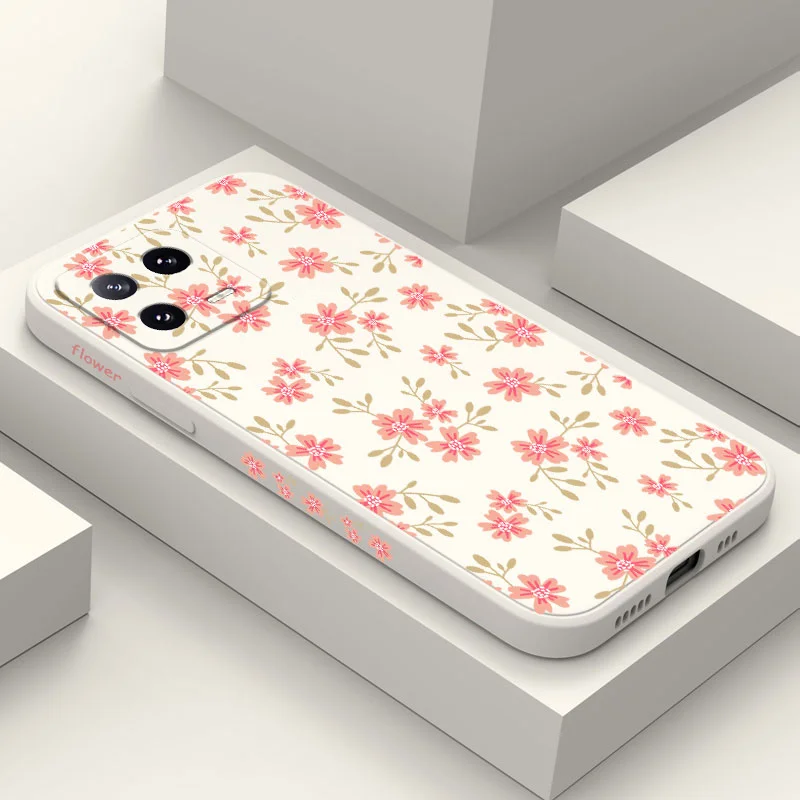

Red And Bright Phone Case For Xiaomi Mi 13 12 12X 12T 12S 11 11T Ultra 10 10T 9 9T 9SE 8 Pro Lite Liquid Silicone Cover