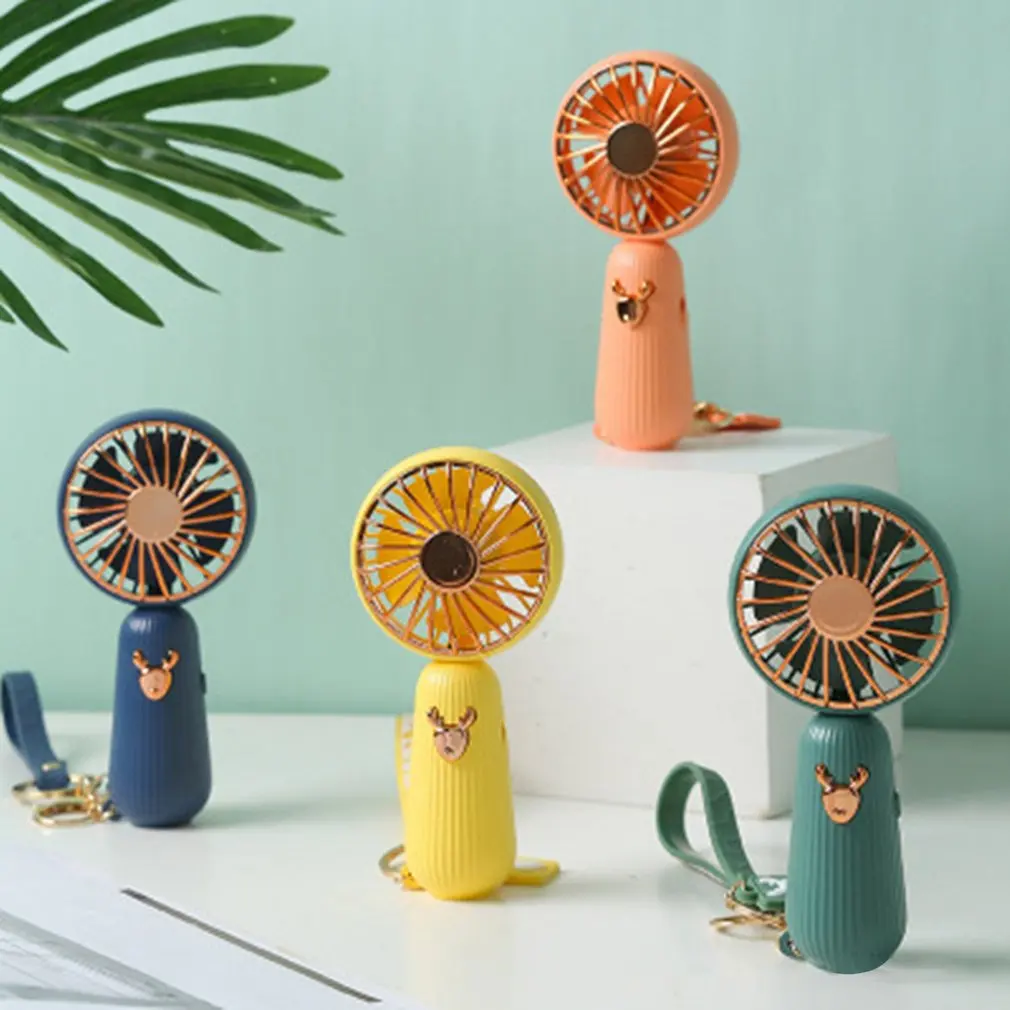 

Handheld USB Charging Mini Fan Low Noise Two Speed Office Handheld Fan For Travel Outdoor Cooling Fan