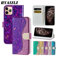 luruxy leather case for iphone 13 12 11 pro max xs xr se 2020 8 7 plus ladies wallet flip cover glitter crocodile pattern bags