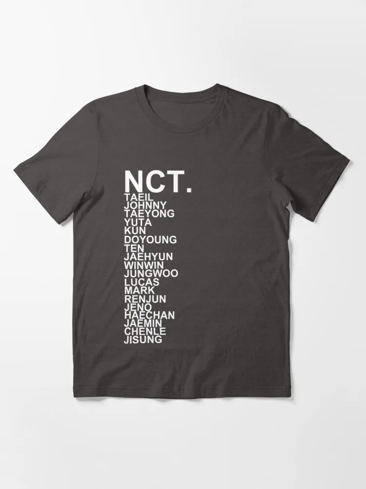 Футболка NCT kpop популярная дышащая футболка одежда с принтом Мужская коротким