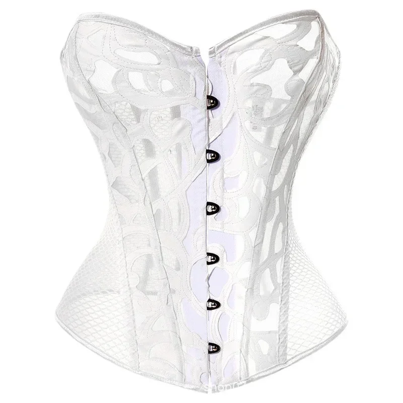 Церемониальное платье нижнее белье Корректирующее сексуальный сетчатый корсет