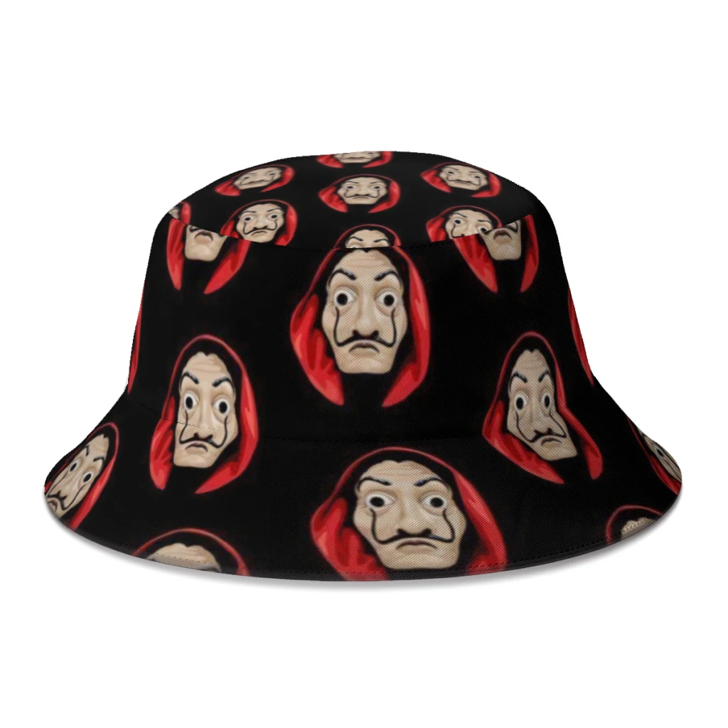 

La Casa De Papel Movie Fisherman Hats Unisex Awesome Money Spring Summer Bucket Hats Decorative Gorros Panama Dropshipping