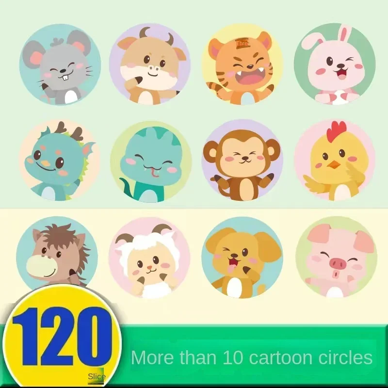 120 шт. водонепроницаемые пластыри с рисунками из мультфильмов