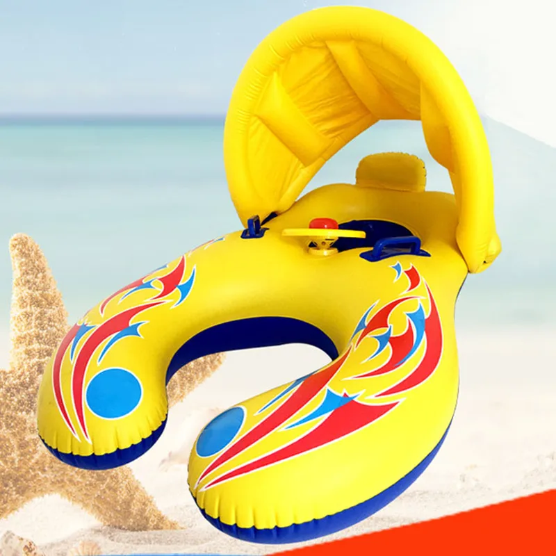 

Inflatable Swimming Ring Baby Mother Safety Swimming Pool Ring Children Water Game Game Seat Pontoon Summer Instructor