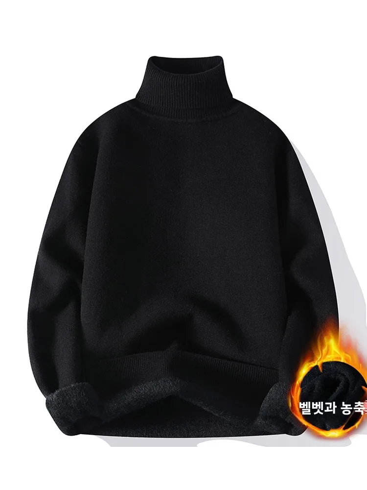 GxG мужской свитер с высоким воротником 2024 осень и зима новая молодежная мода