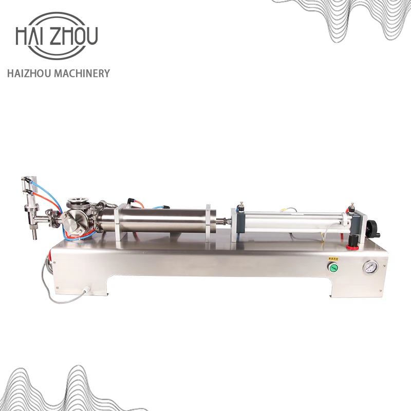 Горизонтальная полуавтоматическая машина HAIZHOU из нержавеющей стали с одним