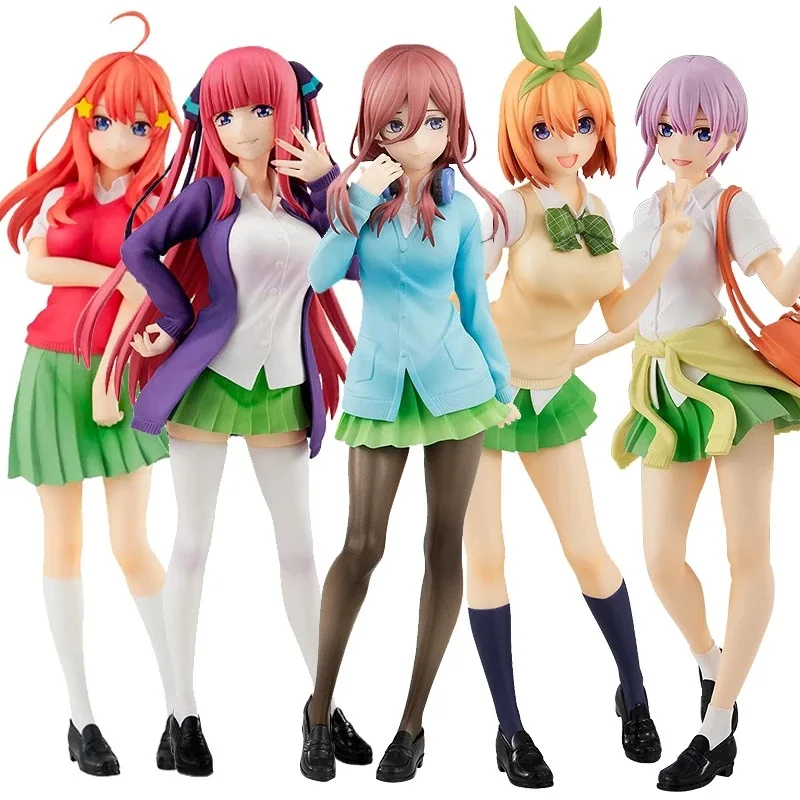 

5PCS The Quintessential Quintuplets Figure Anime Nakano Miku Action Figure Nakano Ichika Nino Yotsuba Itsuki Figurine Model Doll