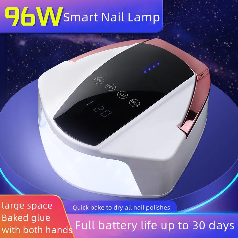 New style rechargeable manicure lamp 96W manicure machine wireless phototherapy lamp manicure phototherapy machine manicure lamp