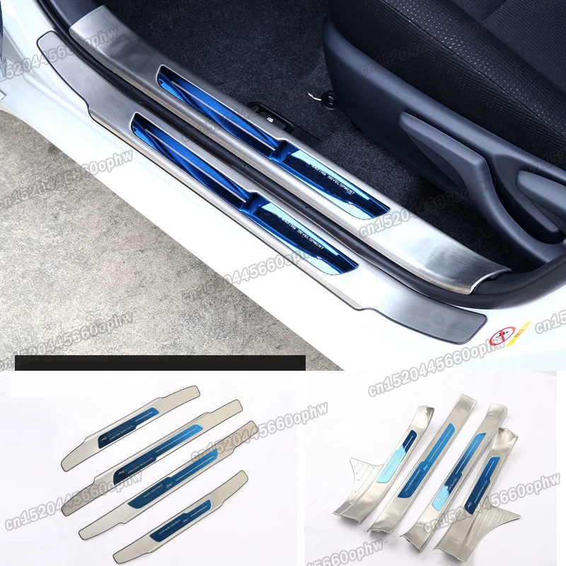 

Протектор порога автомобильной двери для toyota corolla 2013, 2014, 2015, 2016, 2017, 2018, E170, аксессуары для пороговой панели, запчасти для интерьера se