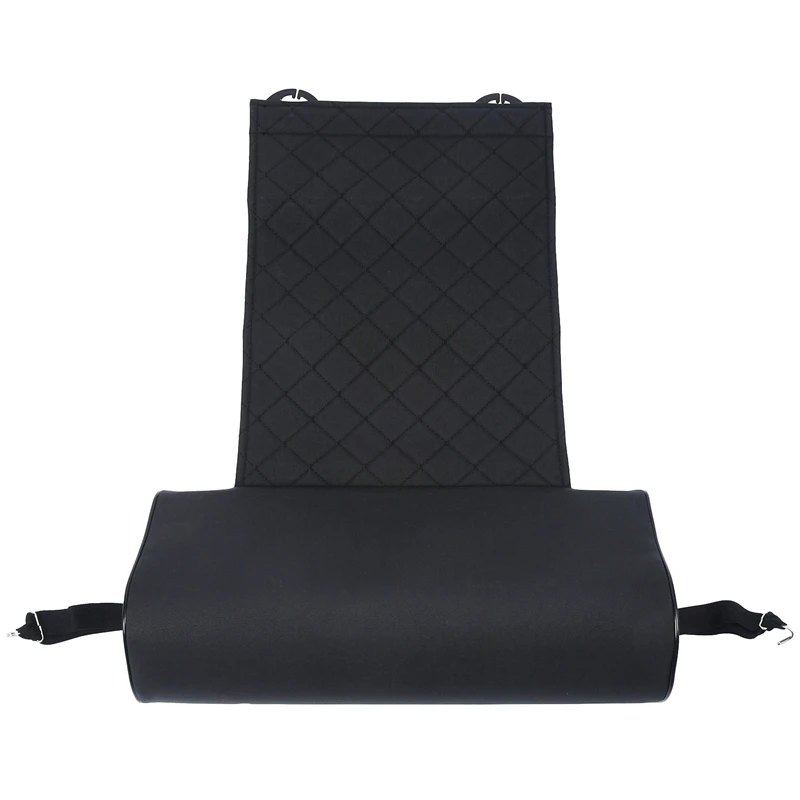 

Automobile Seat Leather Leg Pad Support Extension Mat Soft Foot Support Leg Leather Cushion Knee Pad Memory Universal Black